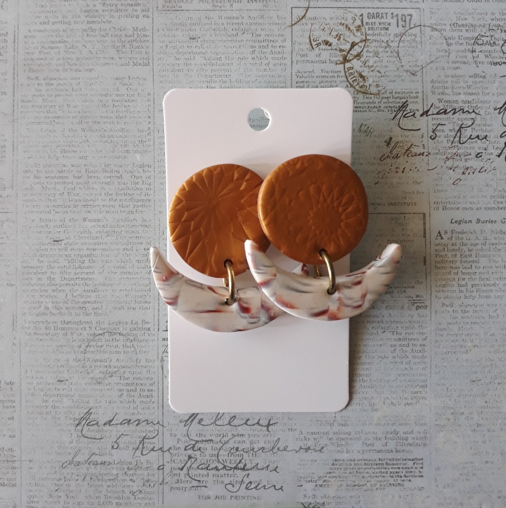 Sunset Crescent Earrings